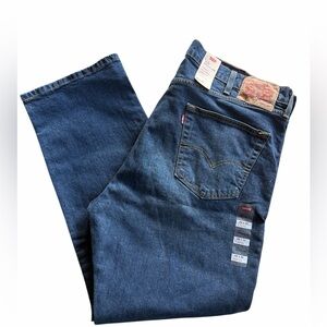Levi's 505 Straight Fit Dark Blue Jeans